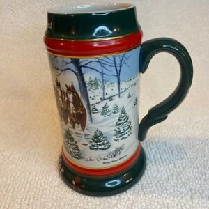 Budweiser 1991 Collectors Series The Seasons Best Stein Susan Sampson Clydesdale